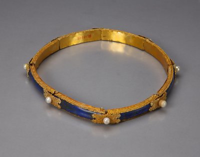 图片[1]-Gold inlaid with lapis lazuli-China Archive